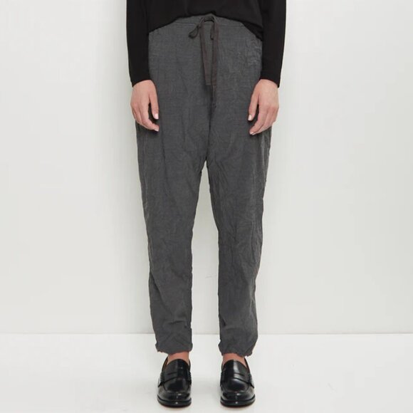 Pas de Calais Pants - Pas de Calais Stretch Easy Drawstring Pants — Grey XS